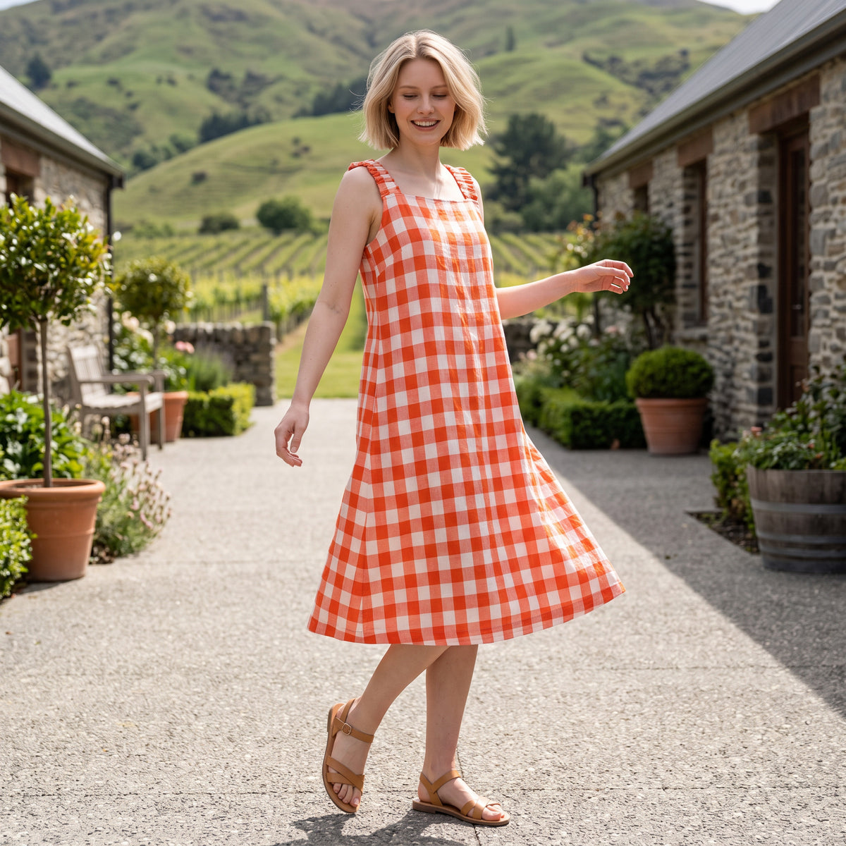 Lulu Dress - Orange