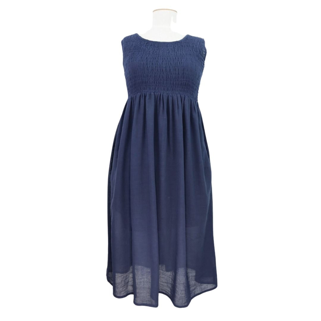 Poppy Dress - Navy