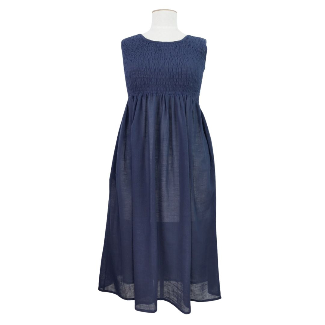Poppy Dress - Navy
