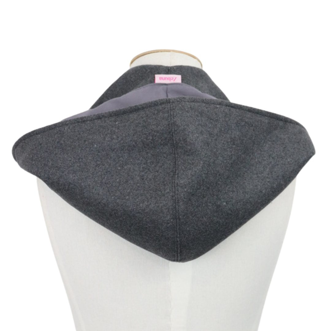 Hooded Scarf Dark Grey