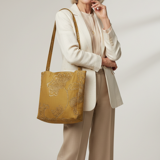 Small Tote in Gold