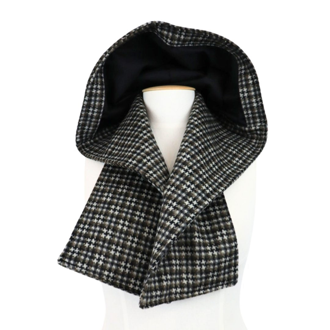 Hooded Scarf Houndstooth